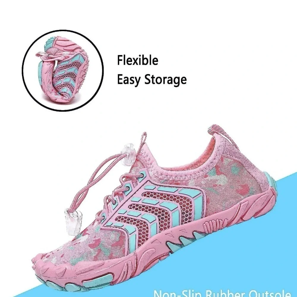 Kids Aqua Water Shoes - Pink and Blue